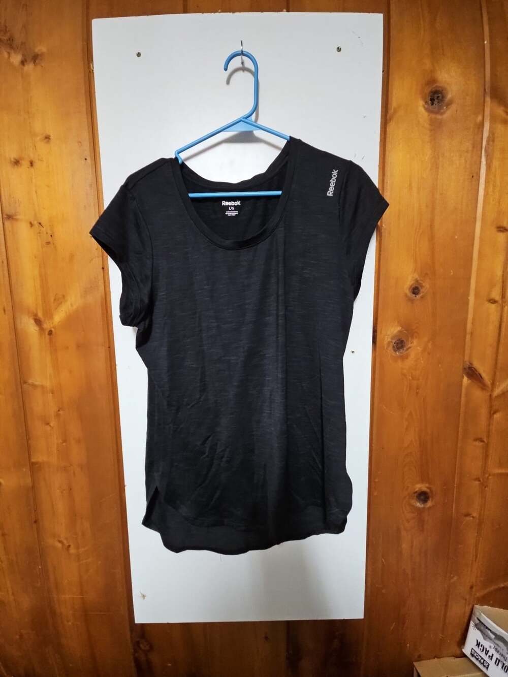 (274) Reebok Active T-Shirt Size L Black Heather